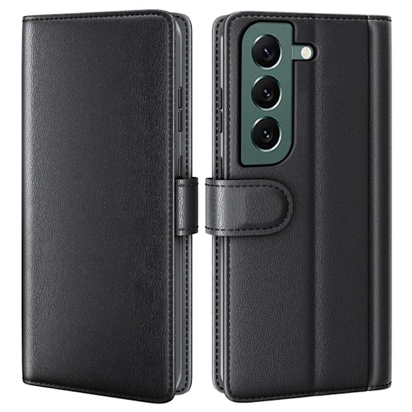Aito nahkakotelo luottokorttipaikoilla Samsung Galaxy S23 - Musta Black