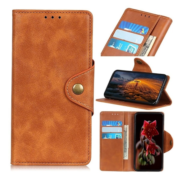 Alpha Samsung Galaxy Note 10 flip veske - Brun Brown