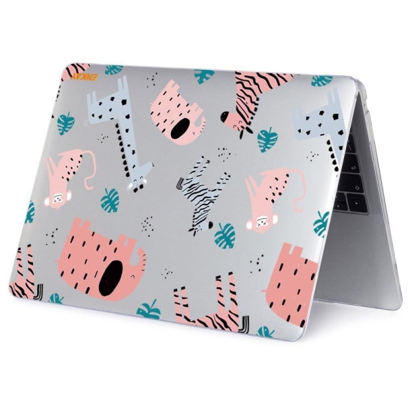 HAT PRINCE MacBook Pro 13 (A2251, A2289, 2020) / M1 / M2 (A2338, 2020) sødt cover i dyrestil - Zoologiske Dyr Pink