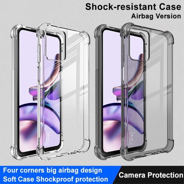 Lux-Case Airbag-skydd för Motorola Moto G53 Svart