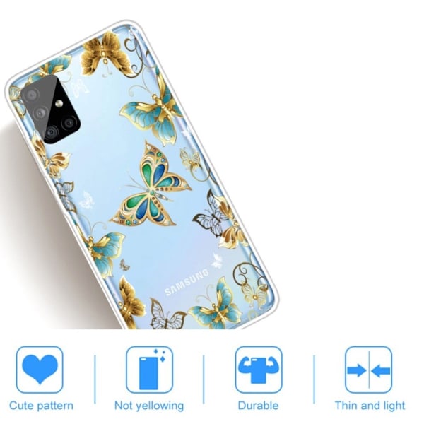 Deco Samsung Galaxy A31 Cover - Sommerfugl Multicolor