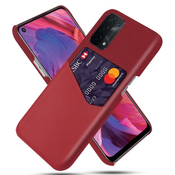 Bofink Oppo A54 5G / A74 5g / A93 5g Card Suojakuori - Punainen Red