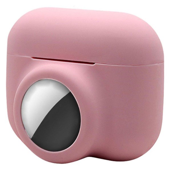 2-in-1 AirPods Pro / AirTags silicone case - Pink Rosa
