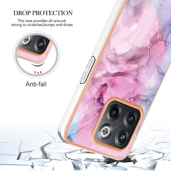 Marmormotiv OnePlus Ace Pro / OnePlus 10T skal - Ros Rosa