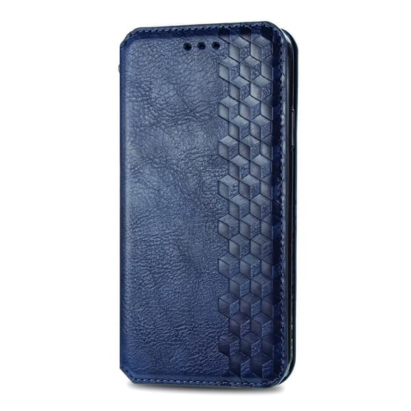 Læretui med A Stilfull Rhombus Imprint til Sony Xperia 1 IV - Blå Blue
