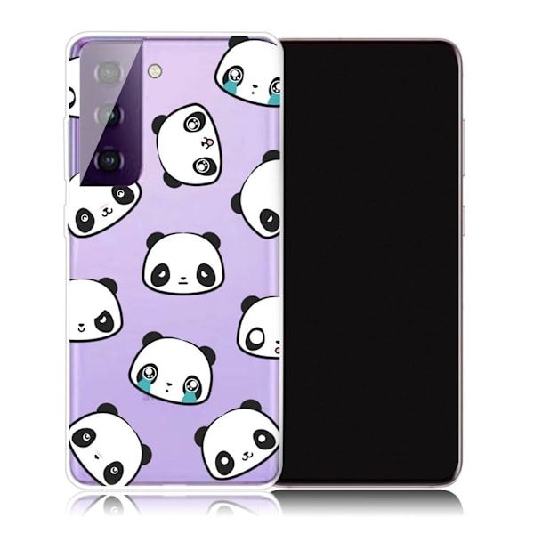 Deco Samsung Galaxy S21 Plus etui - Panda Faces White