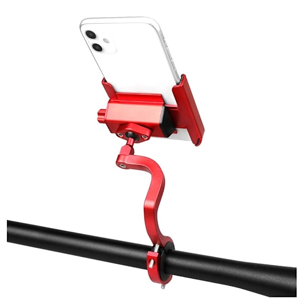 Universal holder til cykeltelefon - Lang / Styr / Rød Red
