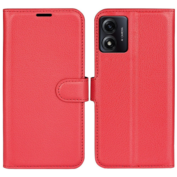 Classic Motorola Moto E13 Läppäkotelo - Punainen Red