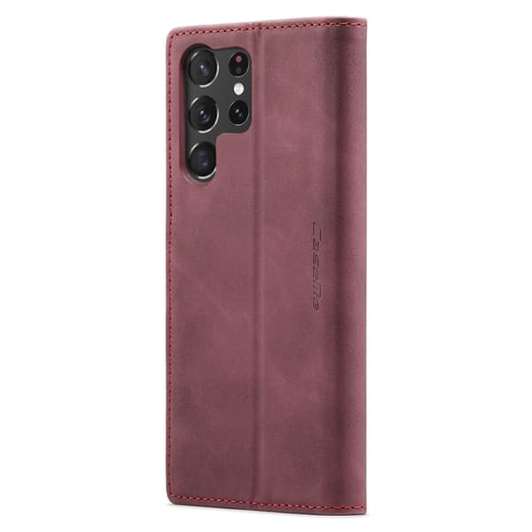 CaseMe Samsung Galaxy S24 Ultra smooth etui - Rød Red
