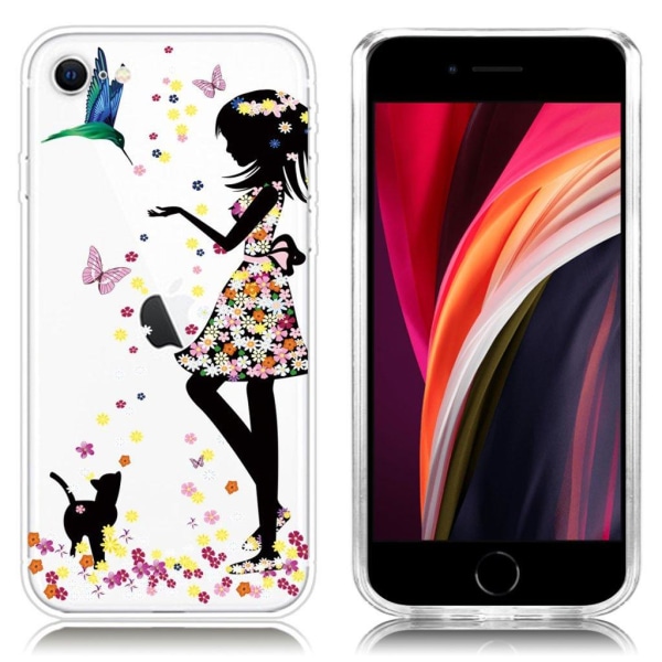 Deco iPhone SE 2020 kuoret - Kaunis tyttö Multicolor