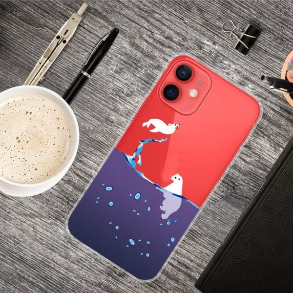 Deco iPhone 13 Mini Suojakotelo - Polar Bears Blue