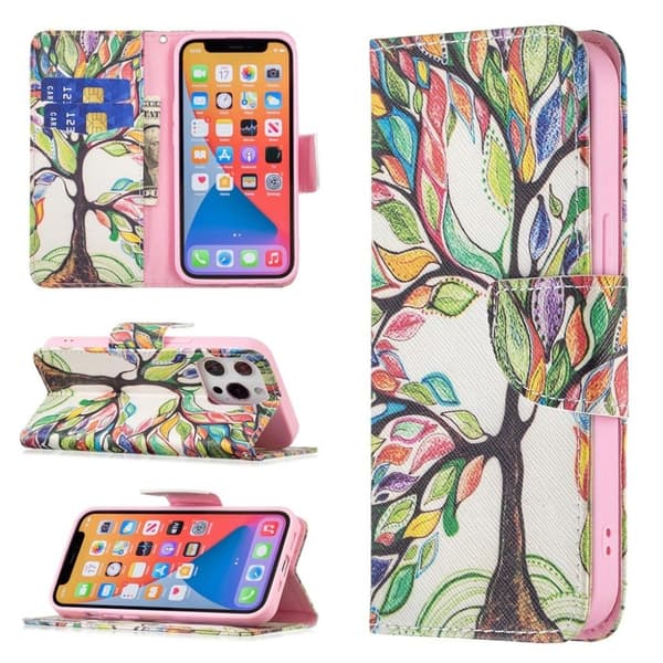 Wonderland iPhone 13 Pro flip-etui - Livstreet Multicolor