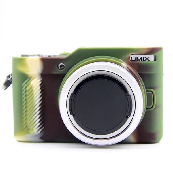 Panasonic Lumix DC-GF10 / GF9 silikondeksel - Kamuflasje Green