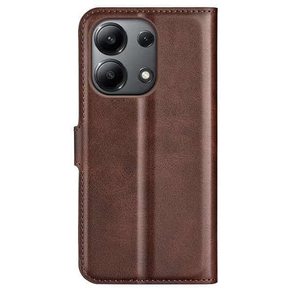 Xiaomi Redmi Note 13 nahkainen lompakokkotelo - Ruskea Brown