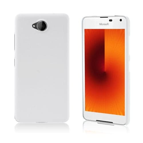 Gummi belagt hard deksel for Microsoft Lumia 650 - hvit White