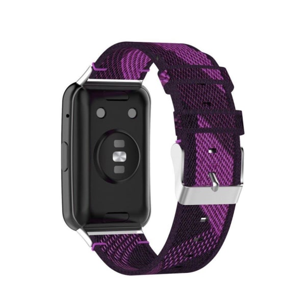 Huawei Watch Fit woven patetrn watch band - Purple Lila