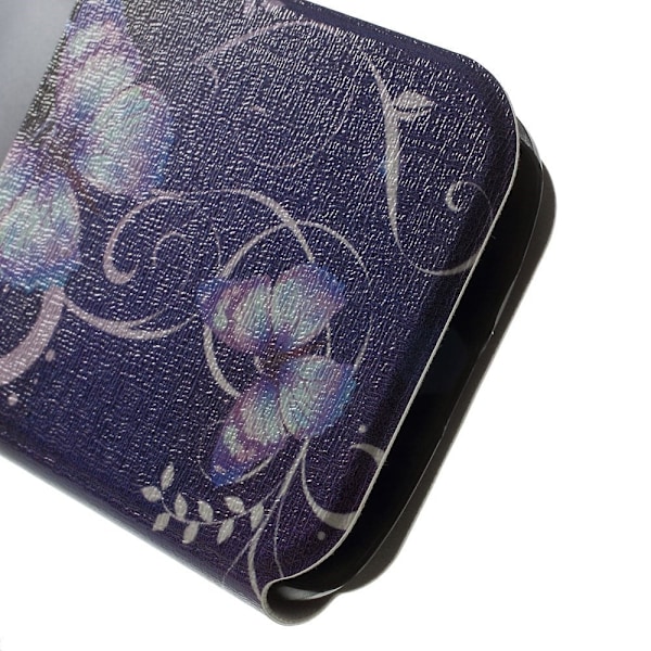 Butterfly läder Samsung Galaxy Ace 4 fodral - Flerfärgad multifärg