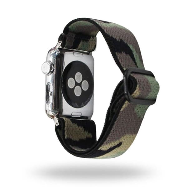 Apple Watch Series 6 / 5 40mm woven style pattern watch band - Camouflage Green Grön