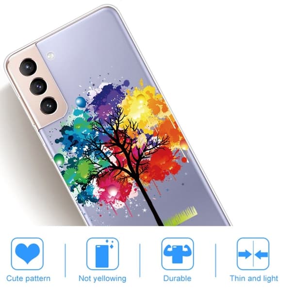 Deco Samsung Galaxy S22 Plus Suojakotelo - Värikäs Puu Multicolor