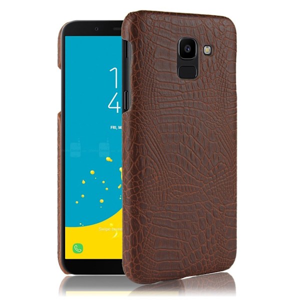 Croco Samsung Galaxy J6 (2018) skal - Brun Brun