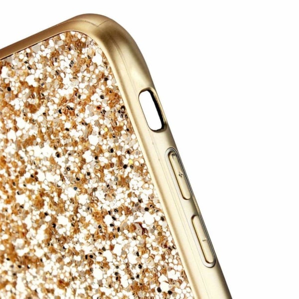 Glitter iPhone SE 2020 cover - Guld Gold