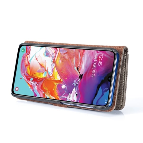 DG.Ming 2-i-1 Samsung Galaxy A70 fodral - Silver/Grå Silvergrå