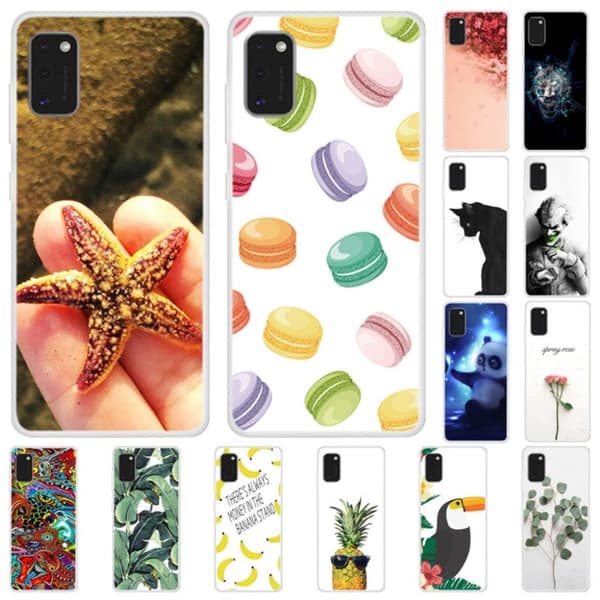 Deco Samsung Galaxy A41 Etui - Macaron Multicolor