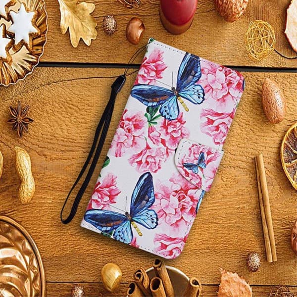 Wonderland Samsung Galaxy S21 Flip Case - sininen perhonen Multicolor