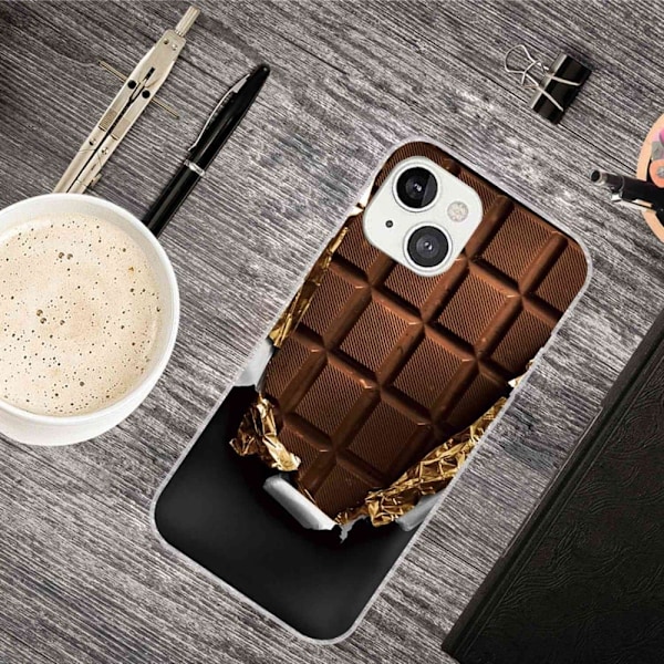 Deco iPhone 14 Plus kotelot - Suklaa Brown