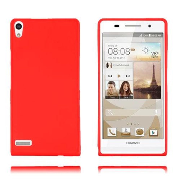 GelCase (Röd) Huawei Ascend P6 Skal Röd f54a | Red | Mjukplast | Fyndiq