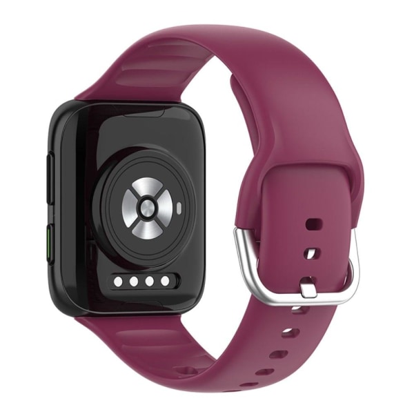 Oppo Watch 2 (46mm) silicone watch strap - Wine Red Röd