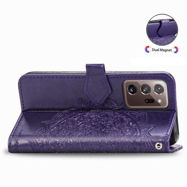 mandala Samsung Galaxy Note20 Ultra 5G / Note 20 Ultra flip etui - lilla Purple