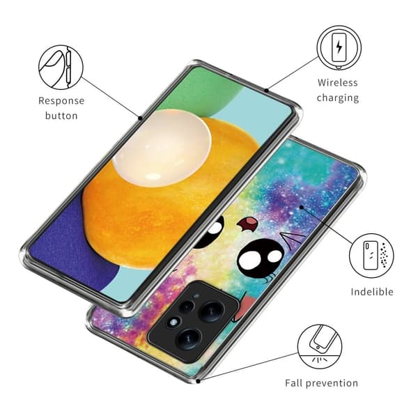 Deco Xiaomi Redmi Note 12 cover - Regnbuekat Multicolor