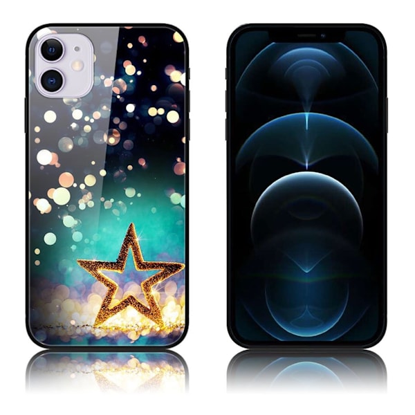 Fantasy iPhone 12 Pro / iPhone 12 skal - Stjärnor Brun