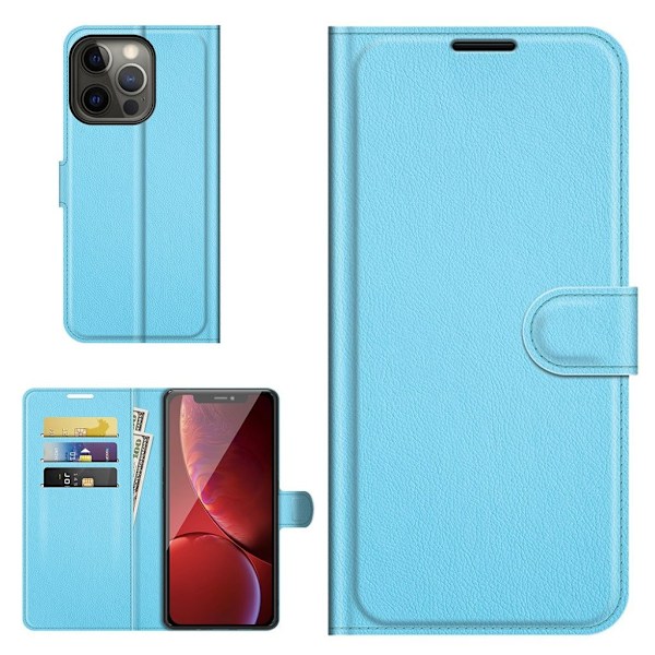 Klassisk iPhone 13 Pro Max flip etui - Blå Blue