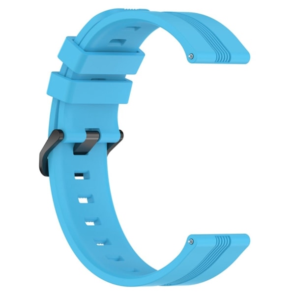 22 mm universal klockarmband i texturerat silikon - Himmelsblå Blå