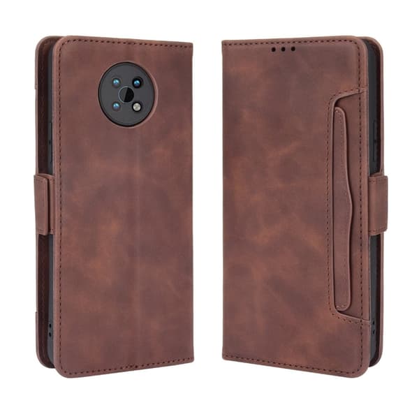 Modern-styled Leather Wallet Suojakotelo For Nokia G50 - Ruskea Brown