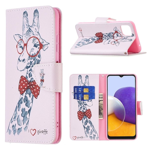 Wonderland Samsung Galaxy A22 5G fodral -Rosa Rosa