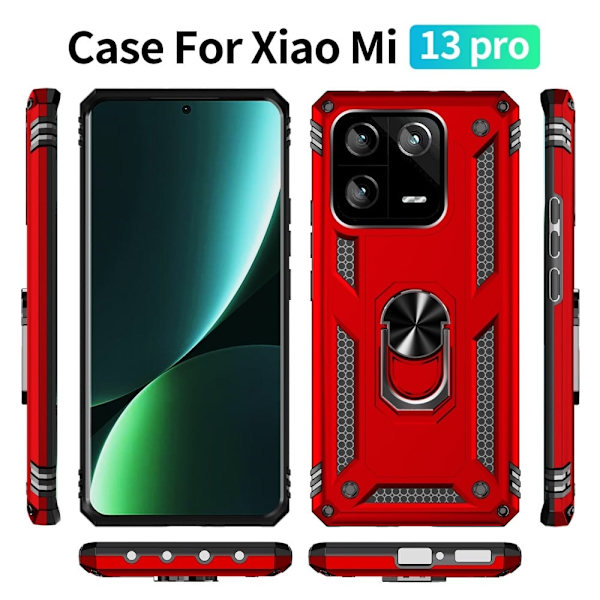 Bofink Combat Xiaomi 13 Pro Suojakotelo - Punainen Red