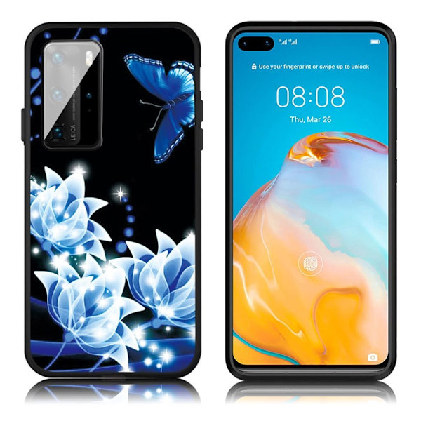 Imagine Huawei P40 deksel - Hvit Blomst White