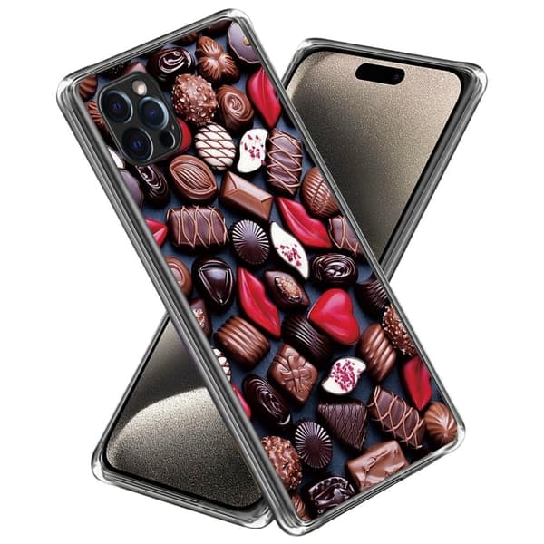 Deco iPhone 15 Pro Max skal - Kreativa Chokladpraliner Brun