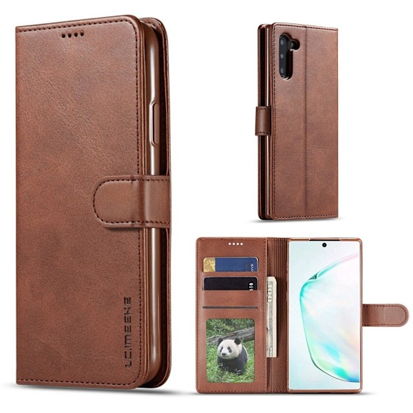 LC.IMEEKE Samsung Galaxy Note 10 Flip Etui - Kaffe Brown