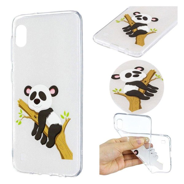 Deco Samsung Galaxy A10 kuoret - Panda-haara Black