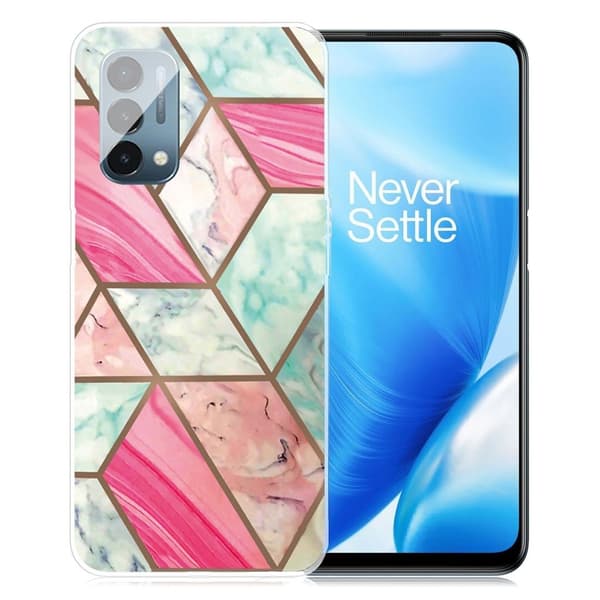 Marmordesign OnePlus Nord N200 5G deksel - Fargerike Marmorfliser Multicolor