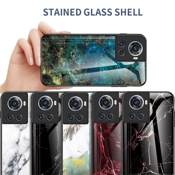 Fantasy Marble OnePlus Ace deksel - Blodrød Marmor Red