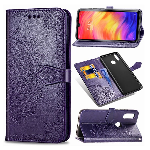 Mandala Xiaomi redmi Note 7 / Note 7 Pro / Note 7S Flip case - Lilla Purple
