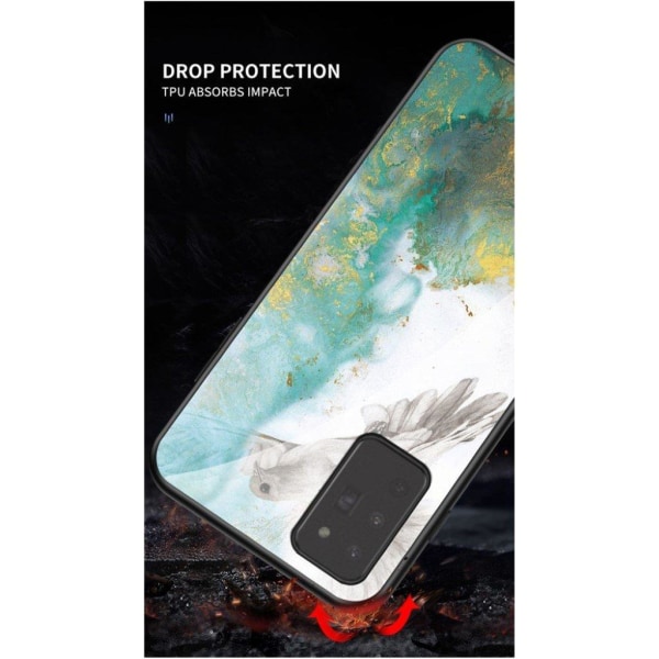 Fantasy Marmor Samsung Galaxy Note 20 skal - Flyga Duva multifärg