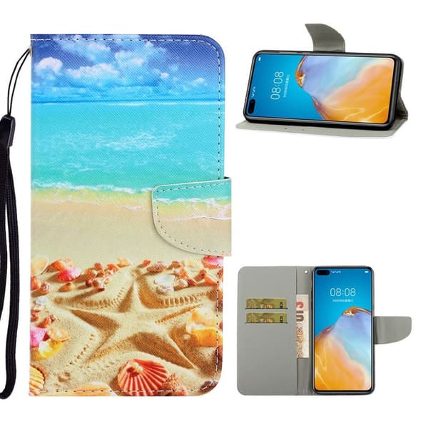 Wonderland Huawei P40 flip etui - Strand Multicolor