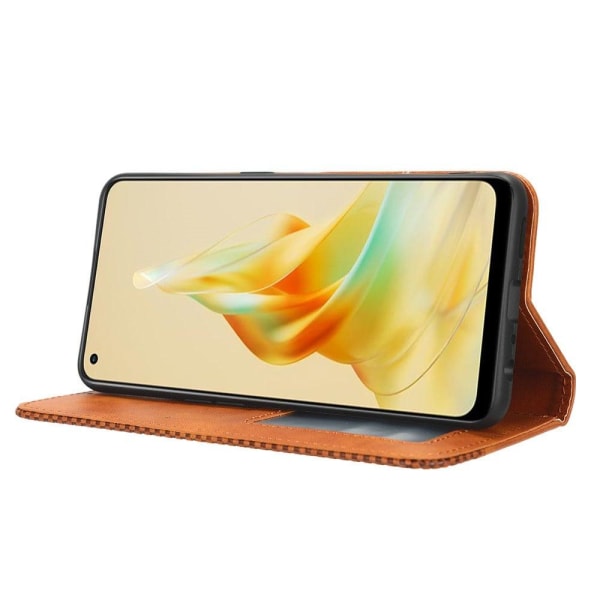 Bofink Vintage läder Oppo Reno8 T fodral - Brun Brun