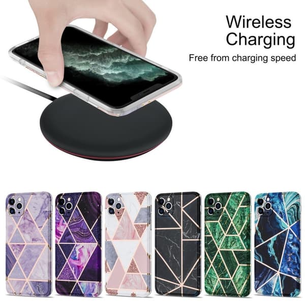 Marble iPhone 11 Pro Max Etui - Rosa Pink